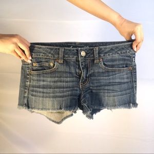 American Eagle Outfitters Jean Shorts Distress Hem